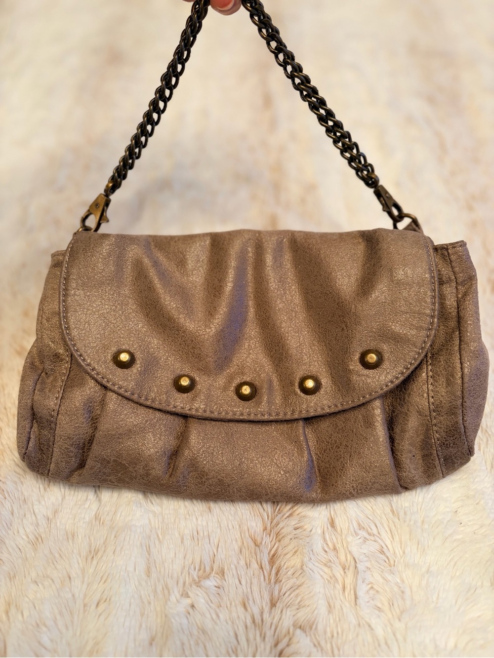 ✨ Vintage Y2K Matt & Nat Studded Chain Shoulder Bag Crossbody Rare Boho Vegan